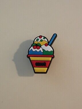 10 for $10 Jibbitz Croc Charm - Ice Cream Multicolored Scoops Sprinkles & Cherry